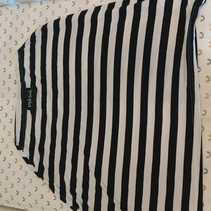 Black and White Stripe Milk Snob Cover